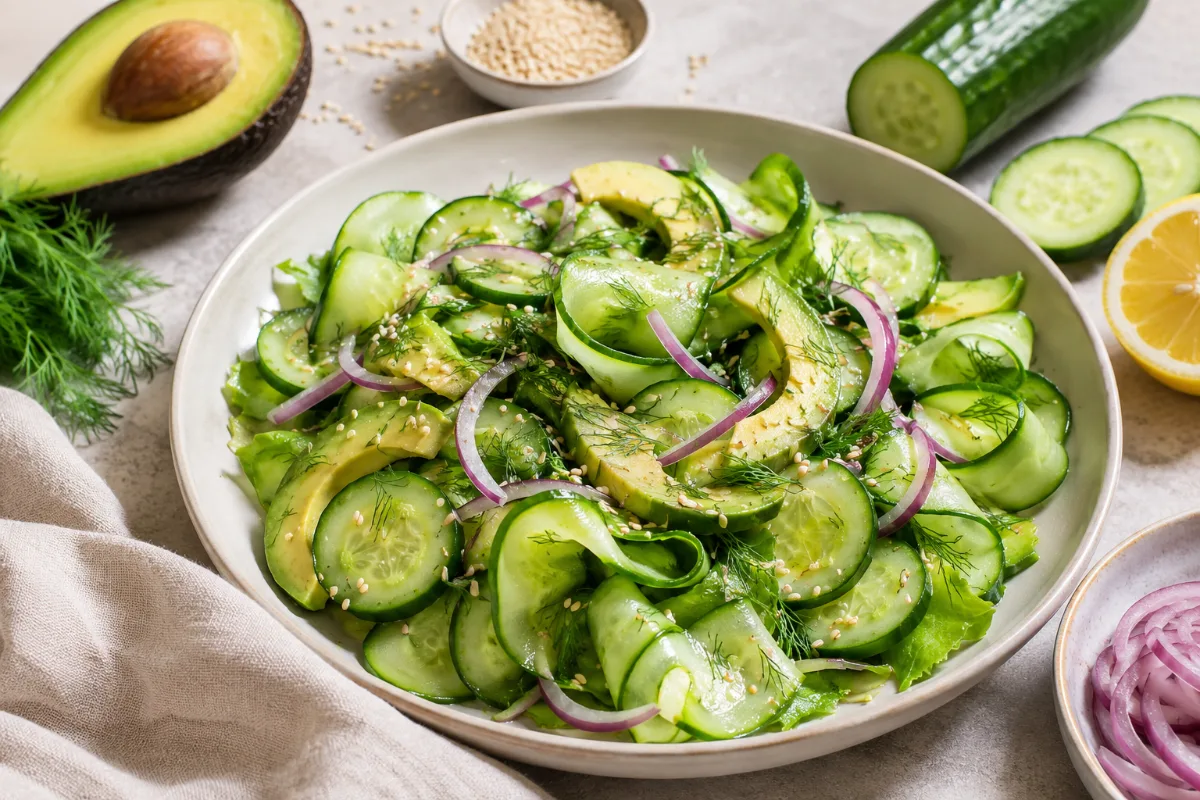 Cucumber Avocado Salad