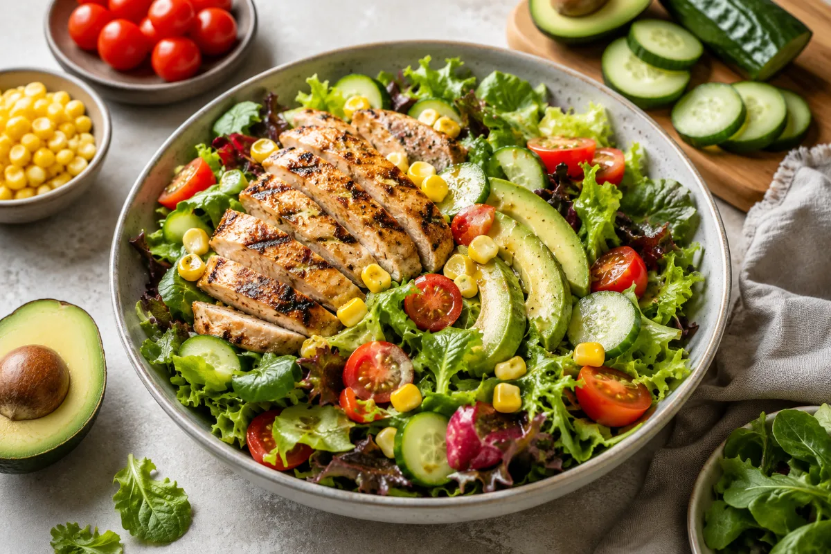 Grilled Chicken Avocado Salad
