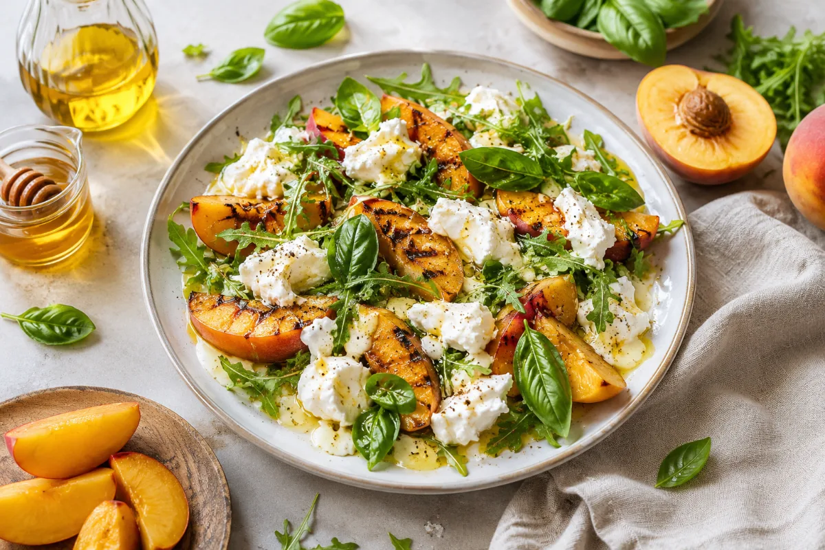 Peach Burrata Salad