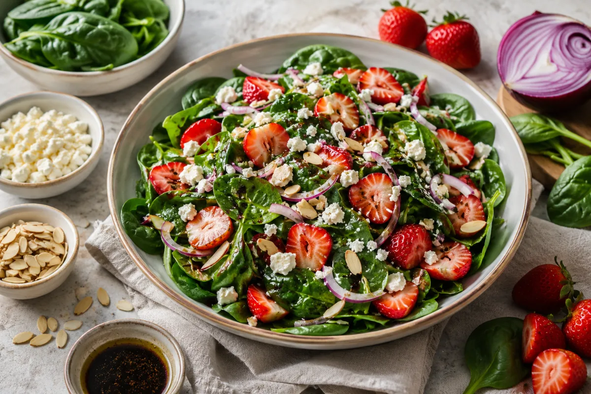 Strawberry Spinach Salad